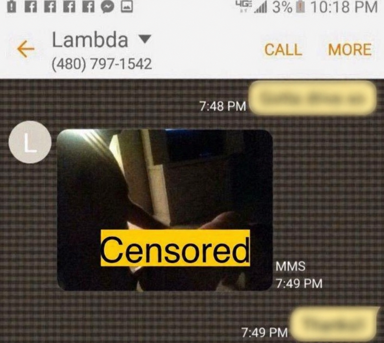 Imagery referenced in the Arizona Republic reporting on Mark Lamb's unsolicited explicit messages