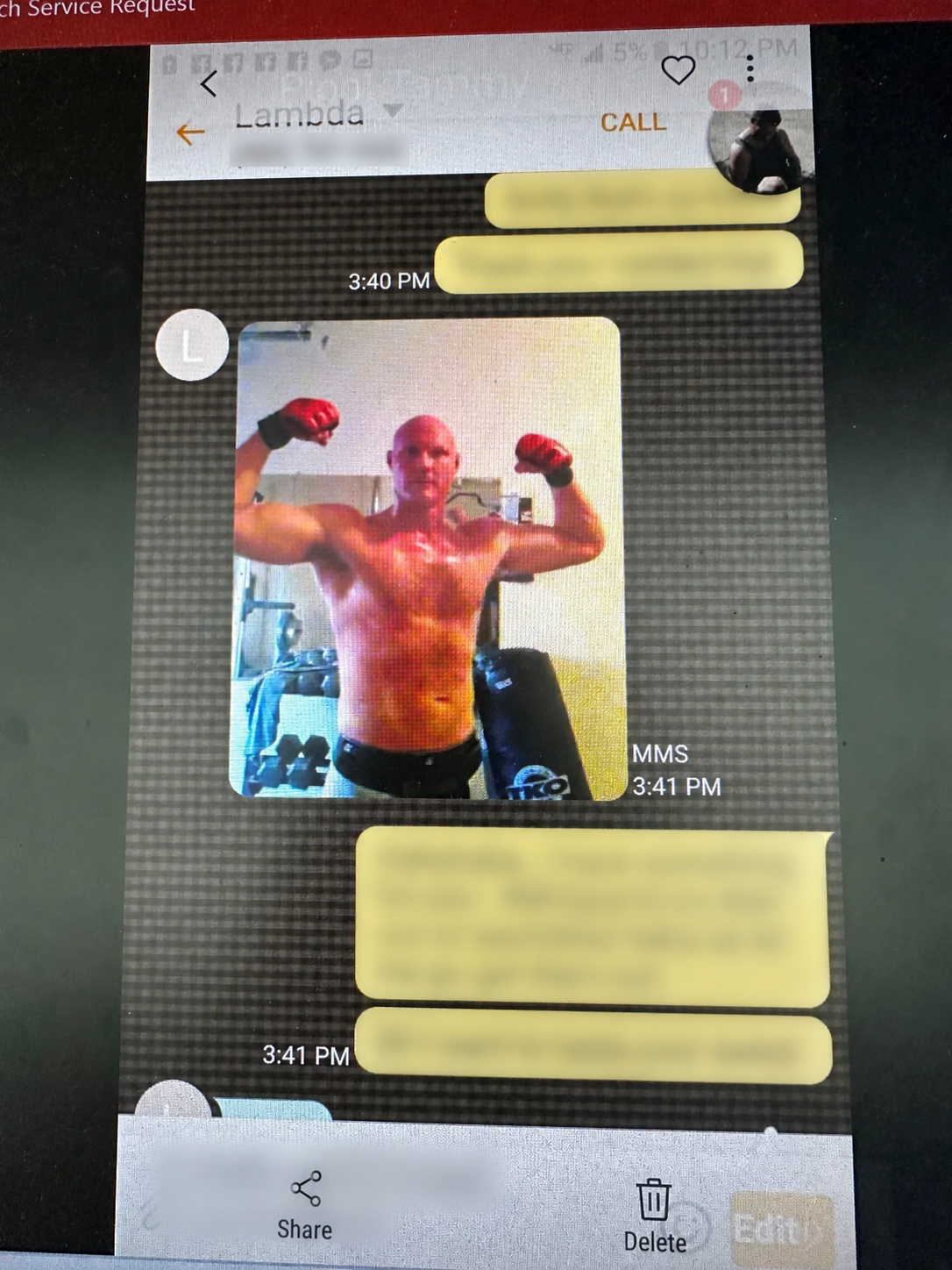 Imagery referenced in the Arizona Republic reporting on Mark Lamb's unsolicited explicit messages