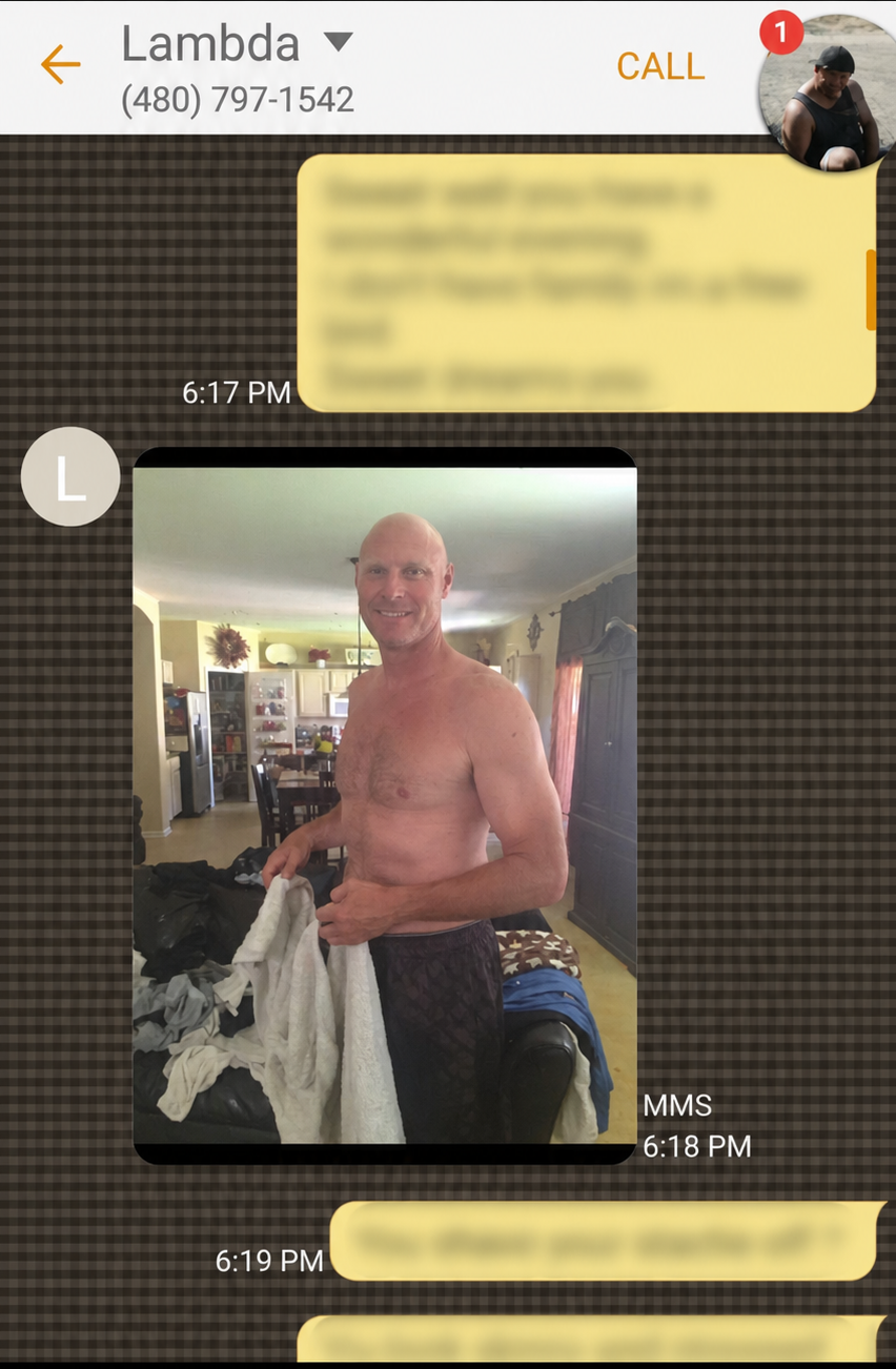 Imagery referenced in the Arizona Republic reporting on Mark Lamb's unsolicited explicit messages